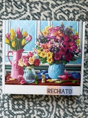 RECHIATO 1000 Pieces Flower Bouquet Puzzle for Adults